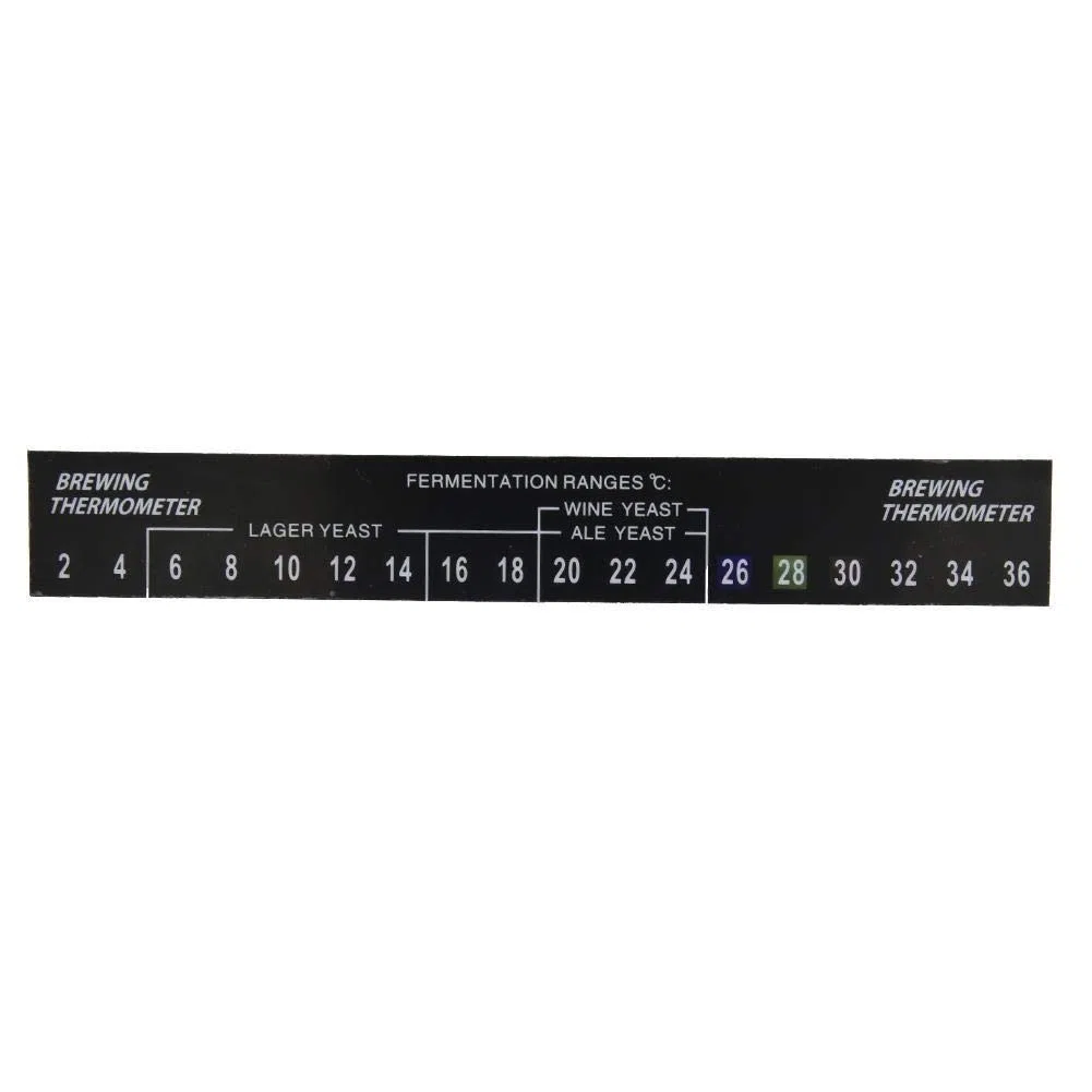 Termometro Adesivo Birra - 5 Pezzi Stick su Termometro Adesivo LCD Termometro per Birra Homebrew