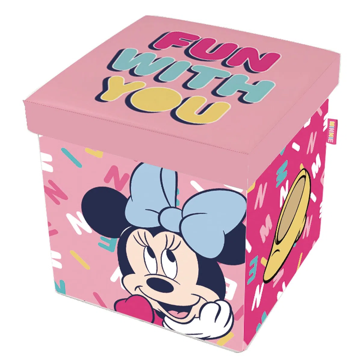 ARDITEX WD14424 Sedile Guardato Tessuto Pieghevole da 30 x 30 x 30 cm di Disney-Minnie