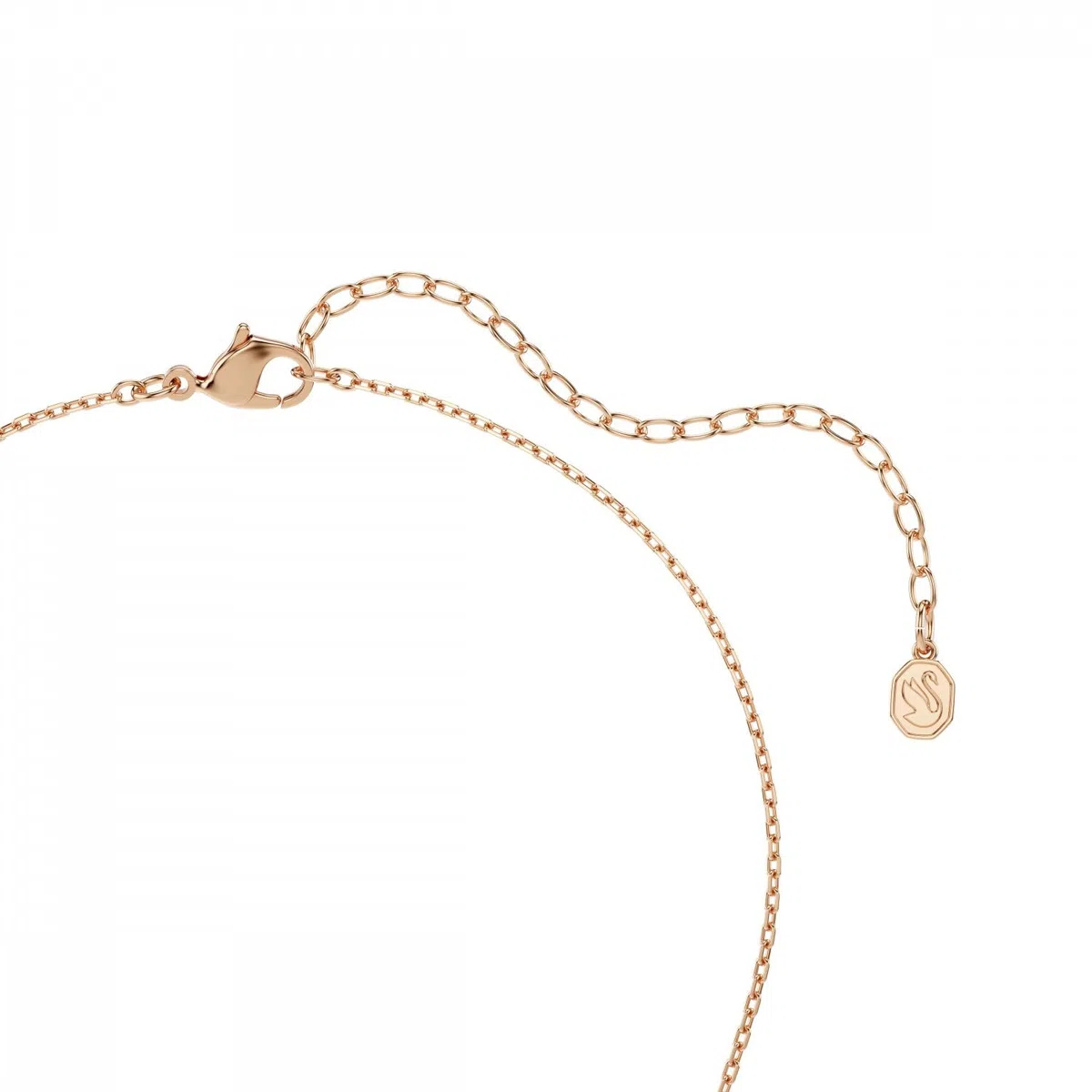 Swarovski Swan Collezione, Tagli misti, Cigno, Bianco, Placcato tonalità oro rosa