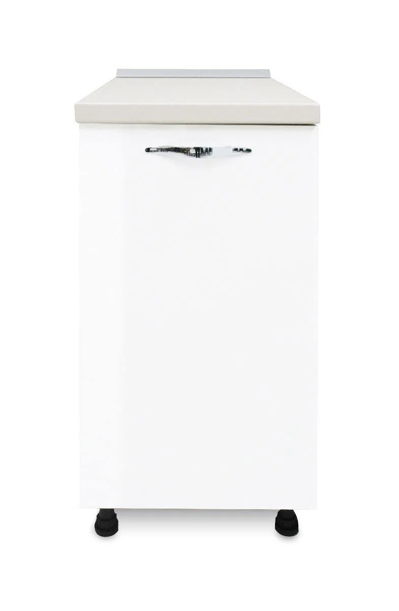 My Brand Germanvox Cucina Componibile, base, pensile, mobile lavello e incasso forno e piano cottura, colapiatti Bianco lucido (BASE 30 CM)