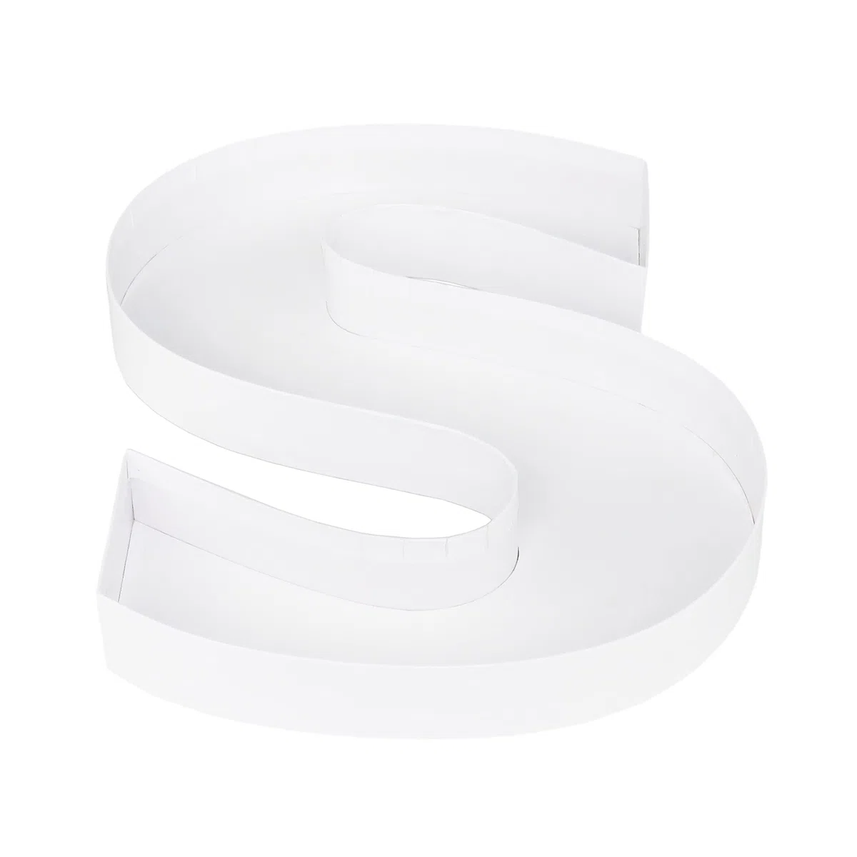 WENPACK Scatola di cartone riempibile a forma di lettere e numeri, 30,5 cm, con coperchio trasparente, per dolci e salumi al pascolo (S)