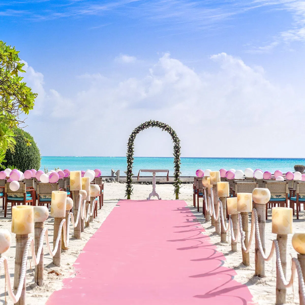 OLIVO.shop | PASSATOIA rosa tappeto nuziale matrimonio cerimonia eventi chiesa wedding, tappeto allestimenti per feste, tappeto passatoia per eventi su misura a metro H 1 mt ROPAS