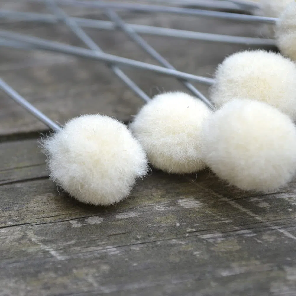 25 pennelli in lana Daubers con applicatore in pelle con manico in metallo per progetti fai da te, colorante in pelle, lucidante per lustrascarpe