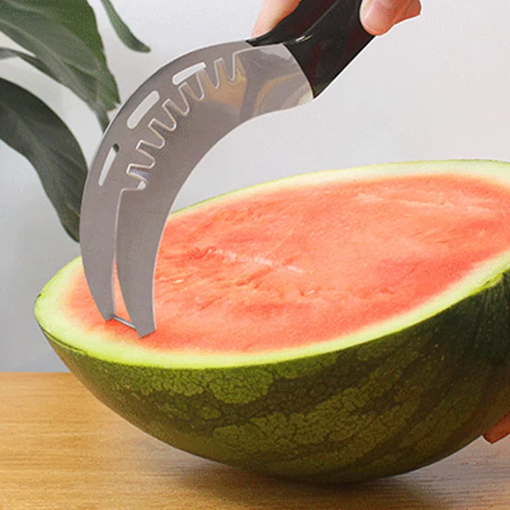 Affetta cocomero Taglia frutta multifunzionale in acciaio inox Gadget da cucina
