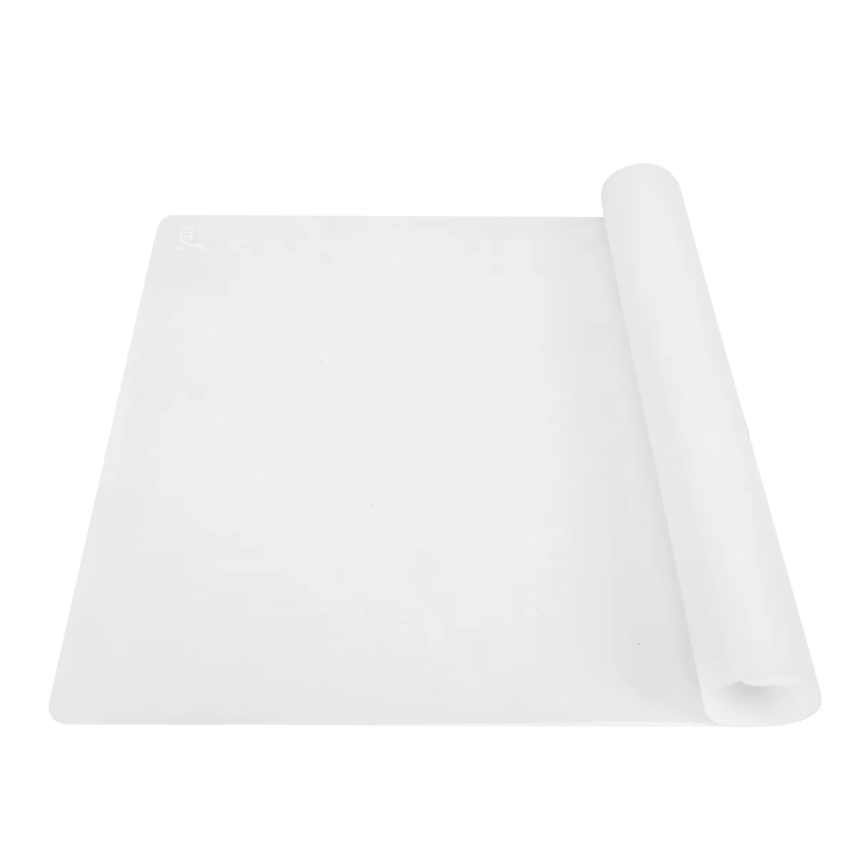 SUPER KITCHEN Tappetino da Pasticceria, Tappetino da Forno in Silicone Antiaderente Riutilizzabile, Tampone per Impastare, Tappetino da Resina, Stuoia per Impasti, Pizza, Pasta (Trasparente, 60x40cm)