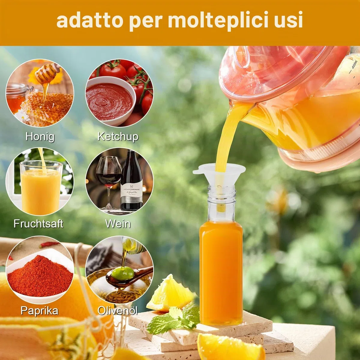 36 Pezzi Mini Bottiglie Per Liquore, 50ml Bottigliette Liquore Mignon, Riutilizzabili Bottiglie Vuote di Plastica con Tappi a Vite, Etichette, Spago e Imbuto per Zenzero, Succo, Bevande