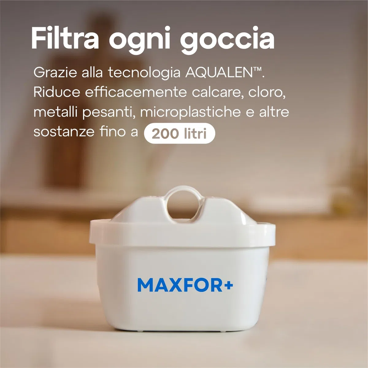 Aquaphor Fresh Caraffa Filtrante per Acqua con 1 Cartucce MAXFOR+ 200L - Grigio