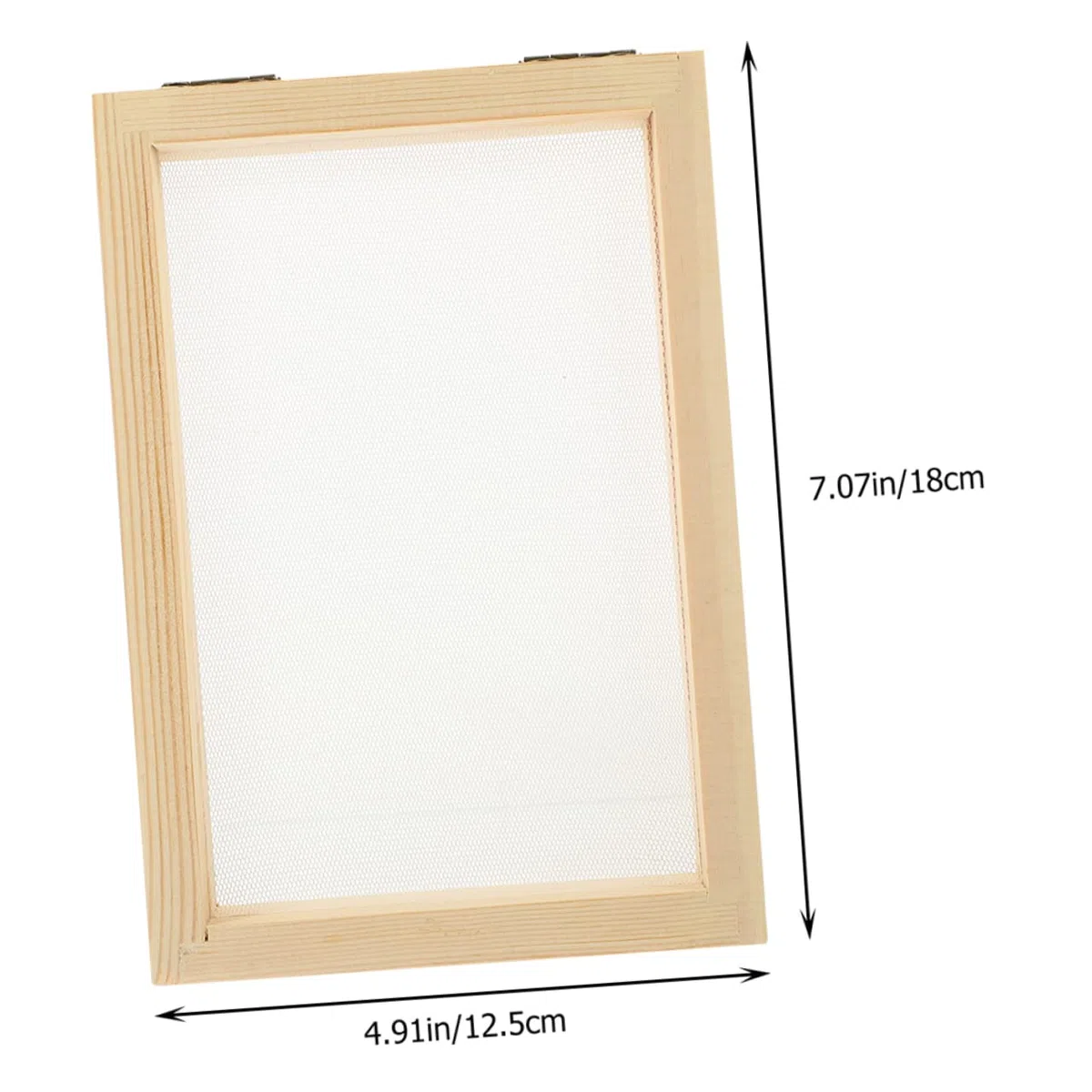 VILLCASE 10 Pezzi Cornice in Legno per Creazione Carta Fatta Mano Kit Fai da Te per Telaio Artigianale in Legno Naturale Resistente e Facile da per Attività Educative Famiglia