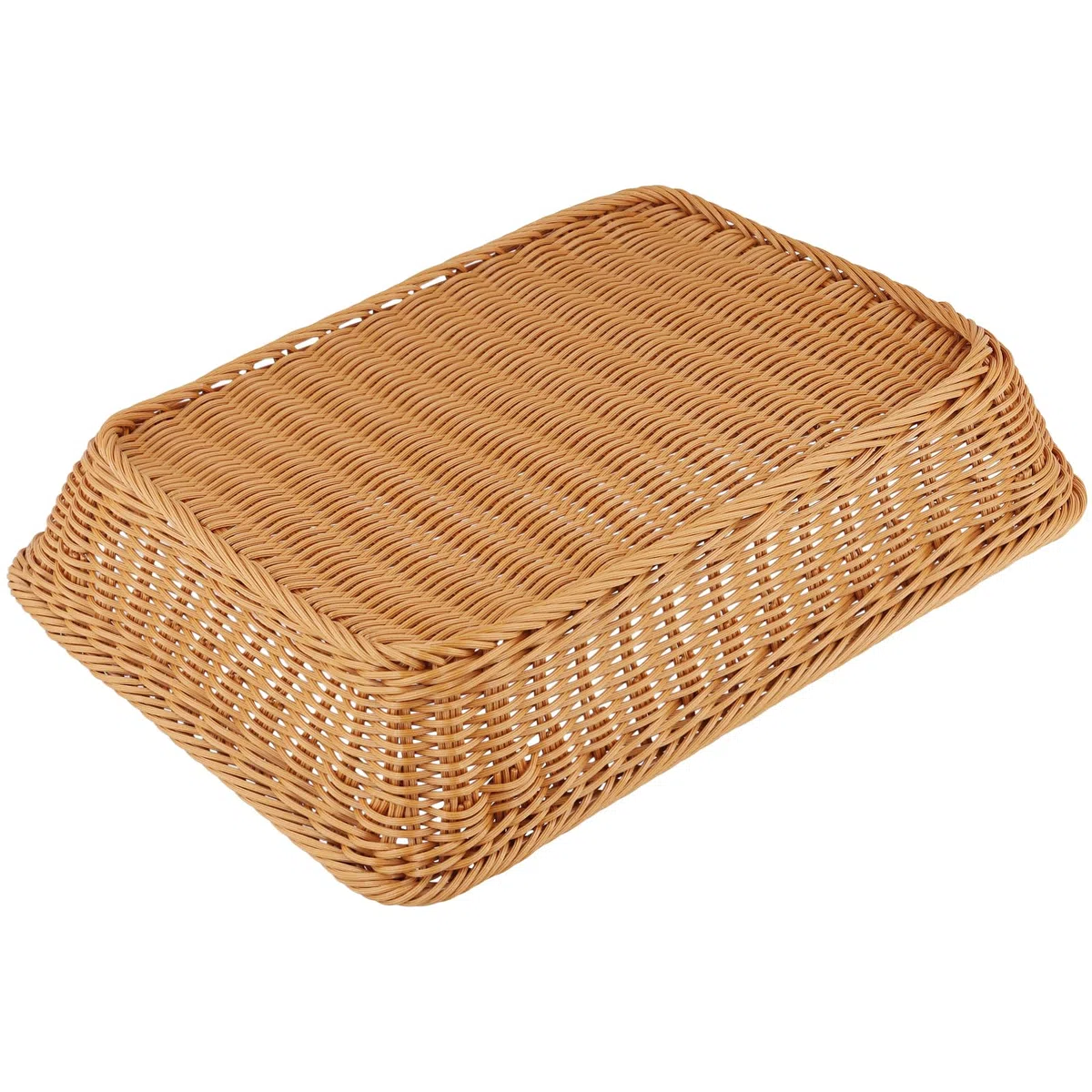 KEILEOHO 3 cestini per il pane rettangolari, 40 x 30 x 8 cm, in plastica, per la casa, il ristorante, la frutta, il pane