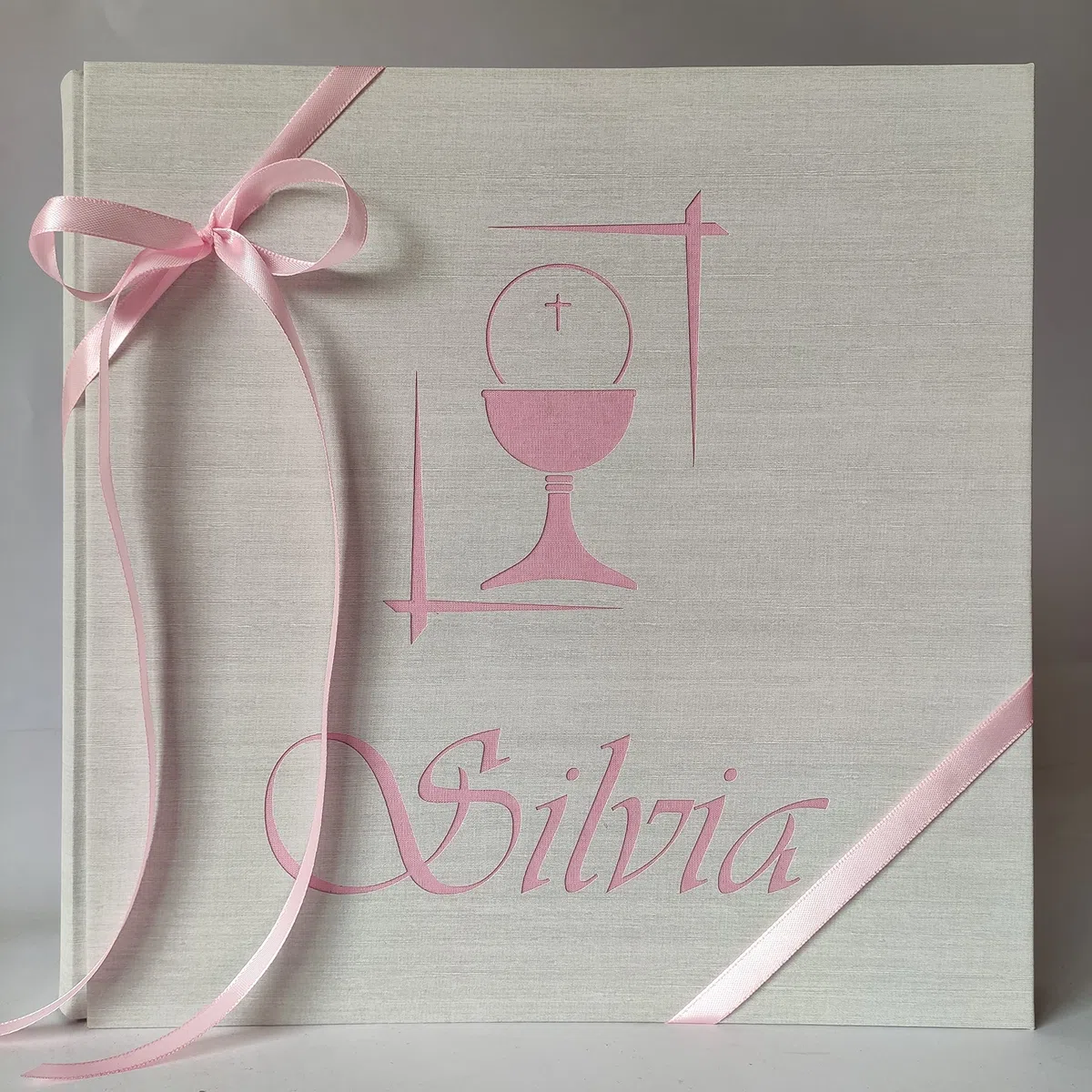 Album fotografico prima comunione cerimonia con nome e calice inciso personalizzabile a tua scelta regalo originale PRIMA COMUNIONE-CRESIMA