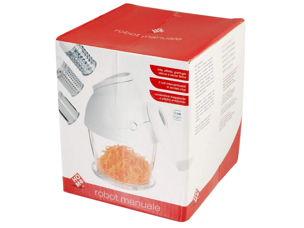 Home - Tritatutto Manuale in Plastica con 3 Rulli