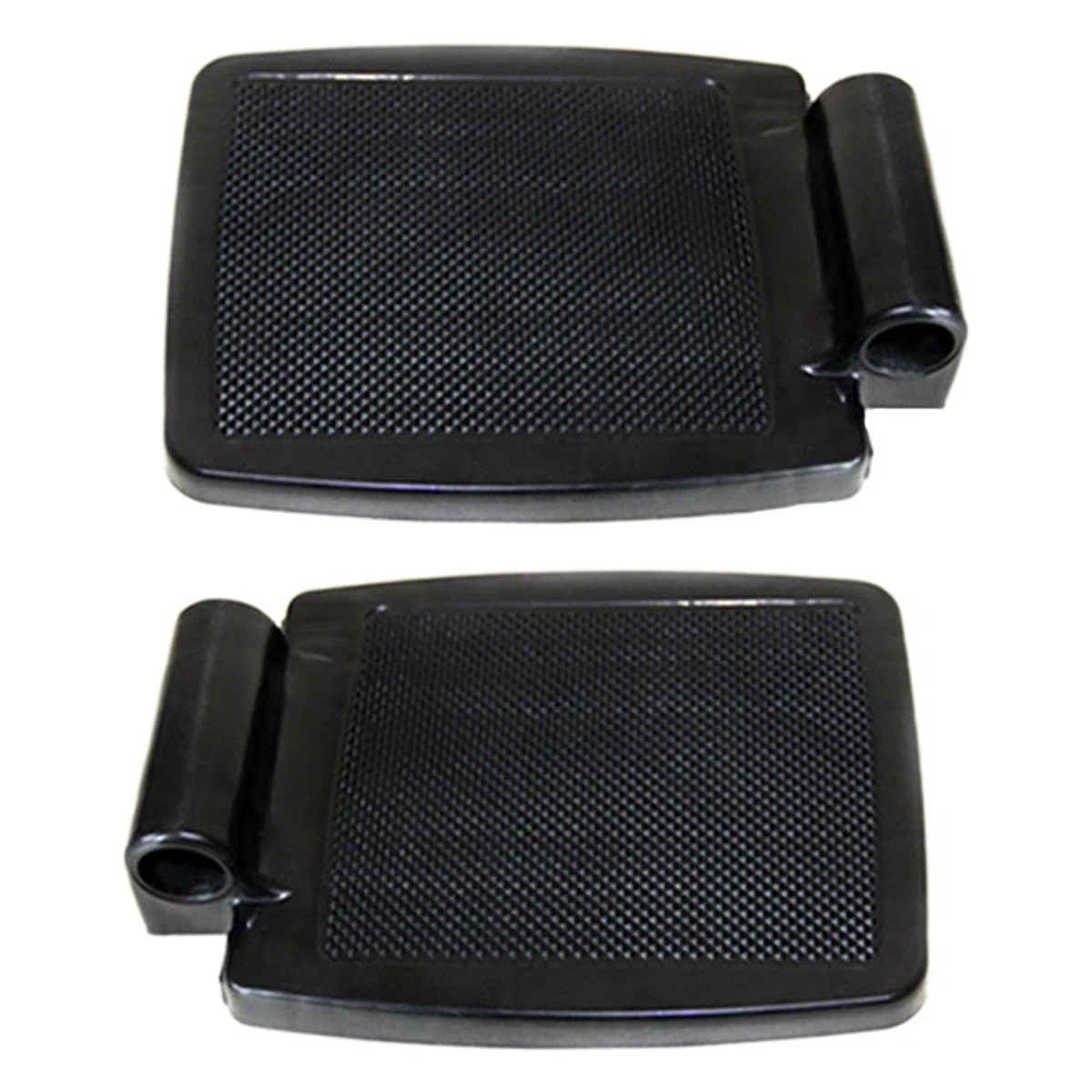 F Fityle Resistente poggiapiedi per sedia a rotelle, pedale per sedia a rotelle manuale rimovibile antigraffio, ricambio, accessori universali per sedia a - Foro in plastica da 2,2 cm