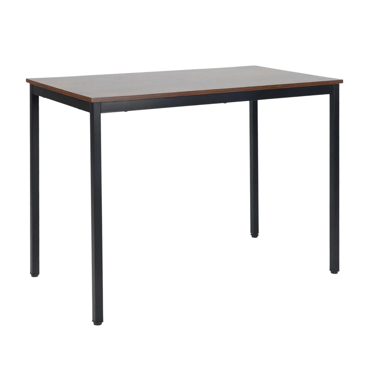 Tavolo da Pranzo Relaxdays, per 4 Persone, HLP: 76x110x60 cm, Fino a 80 kg, Effetto Rovere/Nero