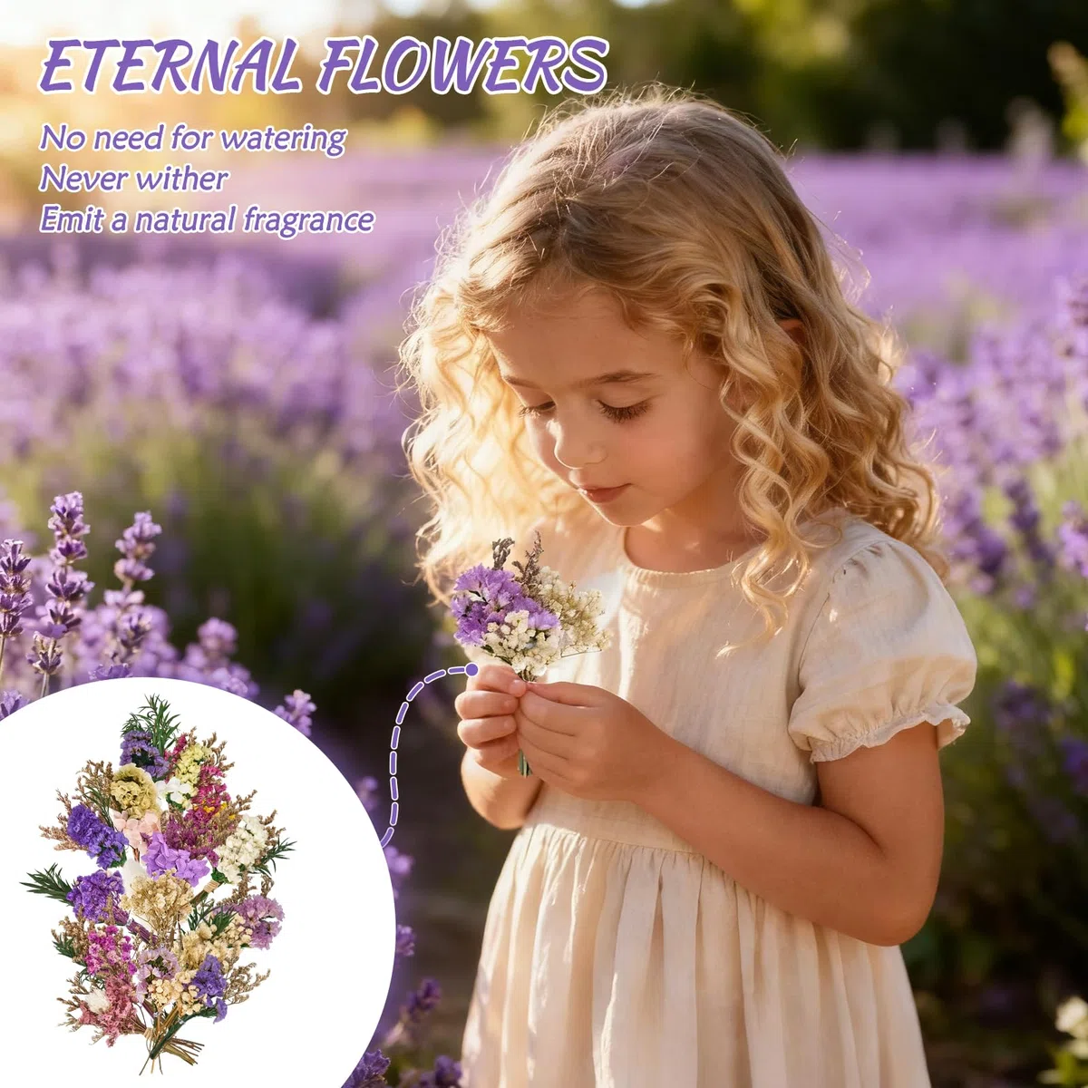 15 Fascetti di Mini Fiori Secchi Decorativi, Bouquet di Fiori Secchi Naturali e Perenni, Fiori Secchi, per Decorazione da Tavolo per Matrimonio, Decorazione per Libreria per Casa e Fai da Te