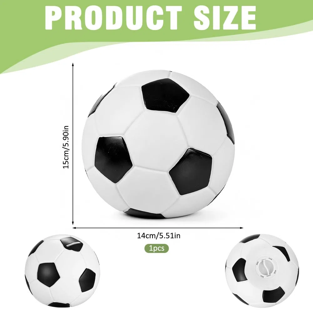 Salvadanaio a forma di pallone da calcio — Un divertente design a tema sportivo, personalizzabile per bambini o bambine. Un'idea regalo brillante per i compleanni dei bambini