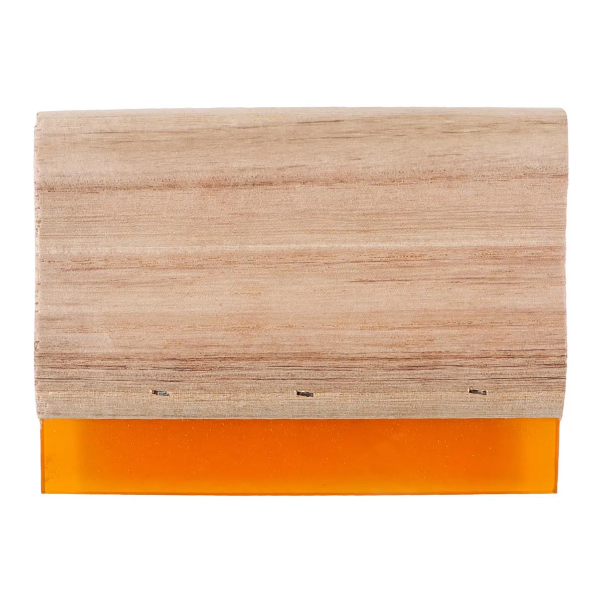 Raschietto per serigrafia con manico in legno, 15 cm, in gomma gialla classica, per inchiostro, strumento artigianale per stampa tessile grafica