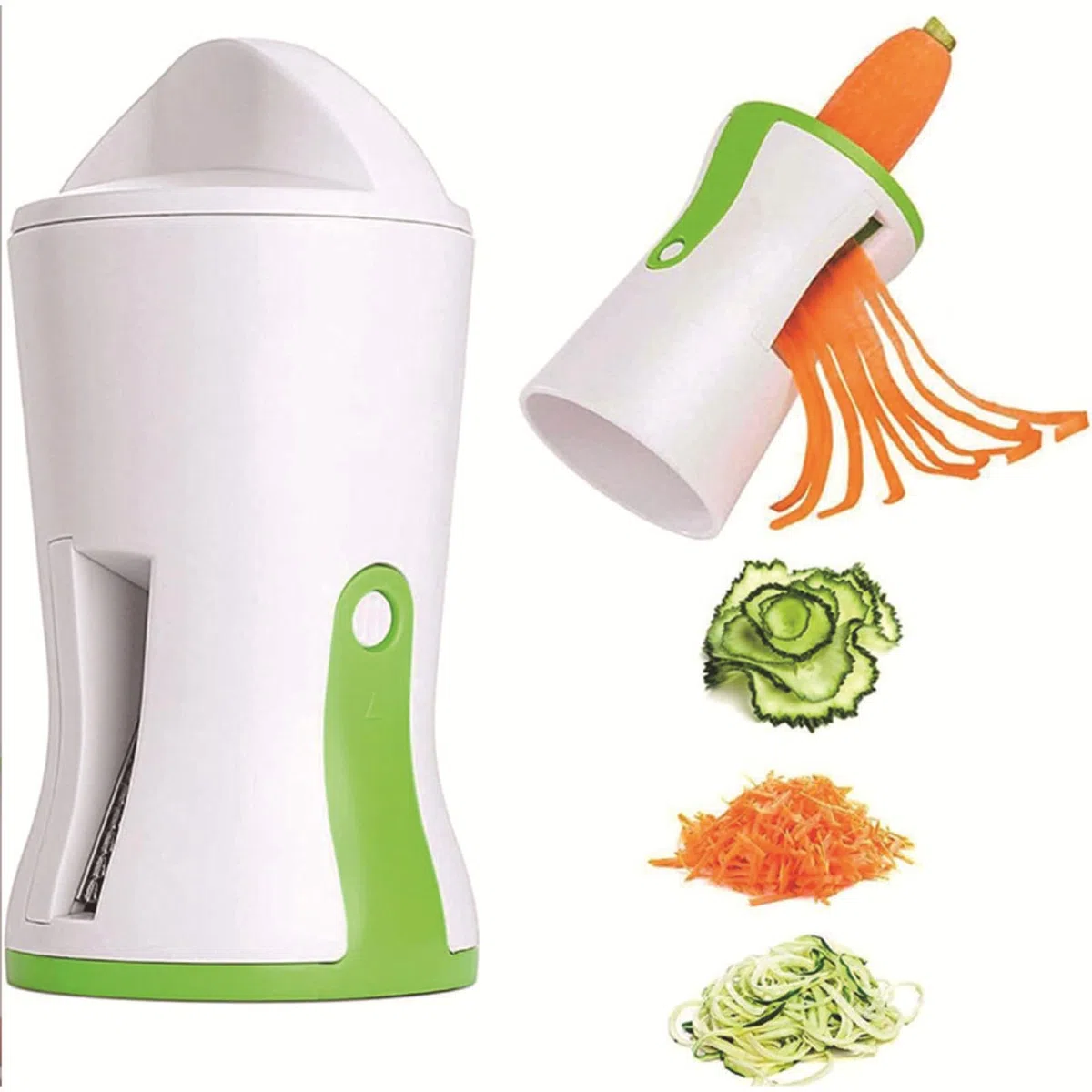 3 in 1 Spaghetti di Zucchine Attrezzo | Spiralizzatore di Verdure | Taglia Zucchine | Spiralizzatore per Zucchina Cetrioli | Tagliapasta per Verdure | Facile da Usare e Comodo da Pulire