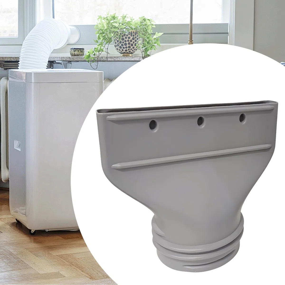Adattatore Per Tubo Di Scarico Condizionatore Portatil, 130 Mm/150 Mm, Tubo Climatizzatore Portatile, Facile Da Installare, Compatibile Con Uscita Finestra Domestica