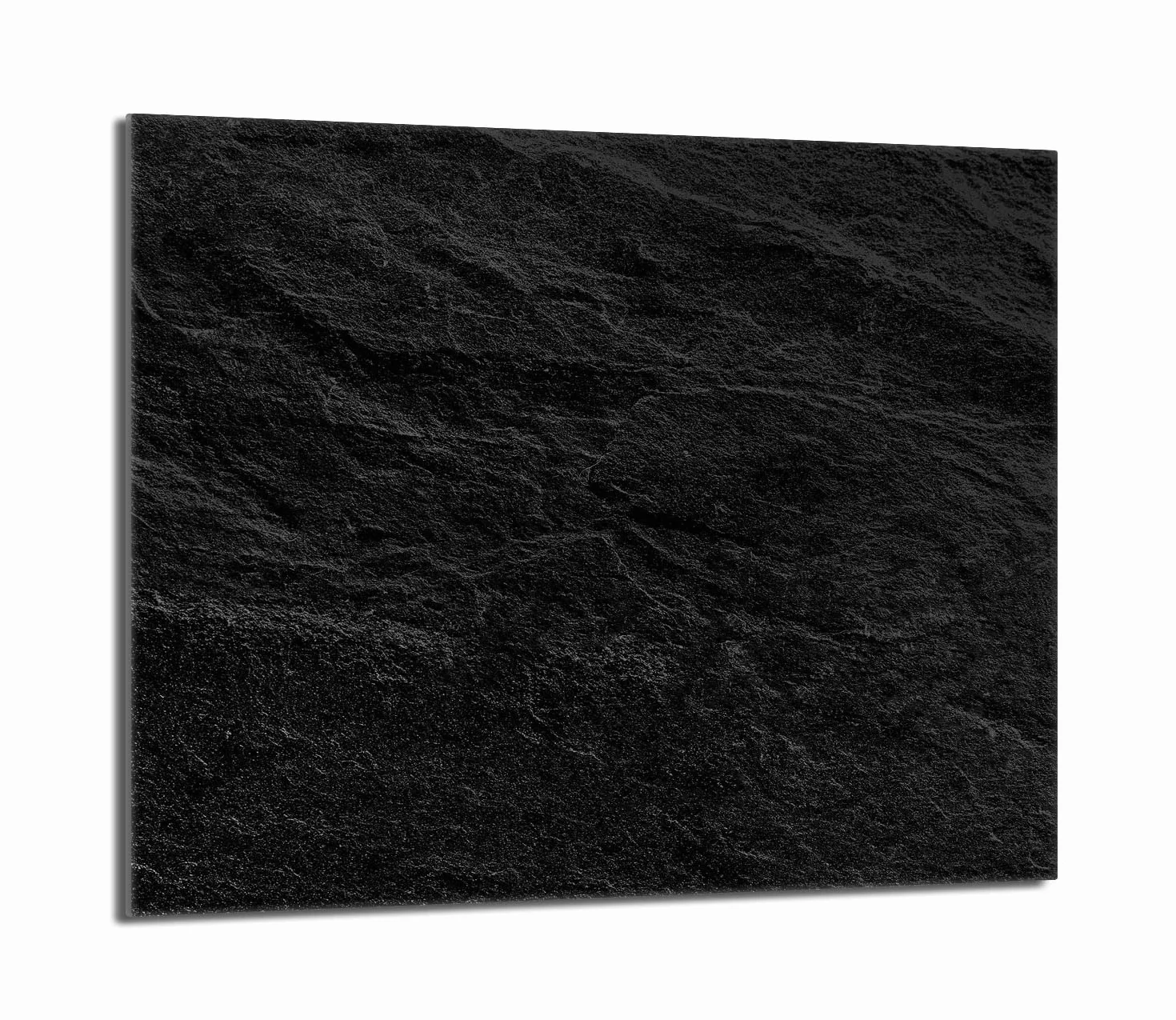 Copri piano cottura induzione 60x52 cm copertura per piano cottura in vetroceramica 1 pezzi universale per piastre di cottura paraspruzzi tagliere in vetro temprato, Nero ardesia
