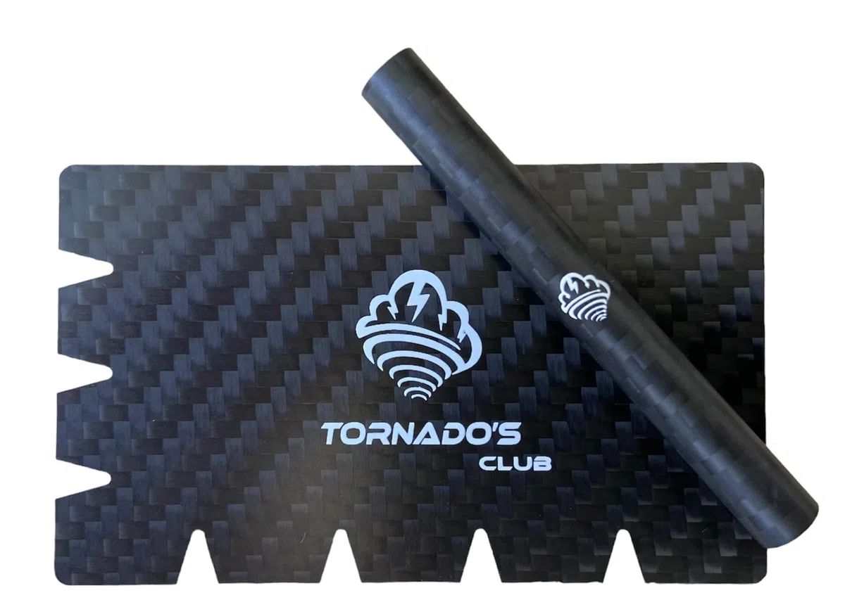 TORNADO´S Kit FUN tessera flessibile e tubo in fibra di carbonio per la migliore esperienza utente