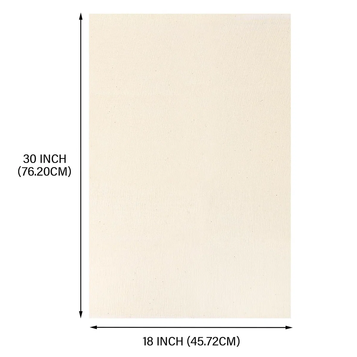 LINECO Super legatoria in cotone a trama aperta, 45,7 x 76,2 cm, bianco, 18 W x 30 L