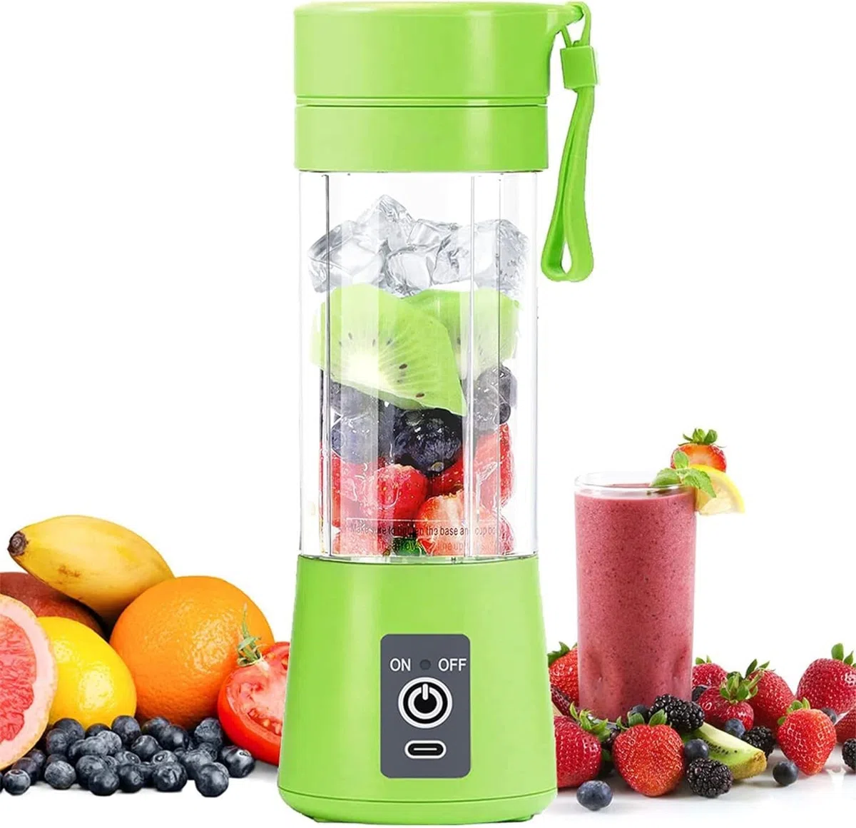 TEMPO DI SALDI Mini Frullatore Portatile Elettrico Con Ricarica USB Adatto Per Frullati 380 Ml