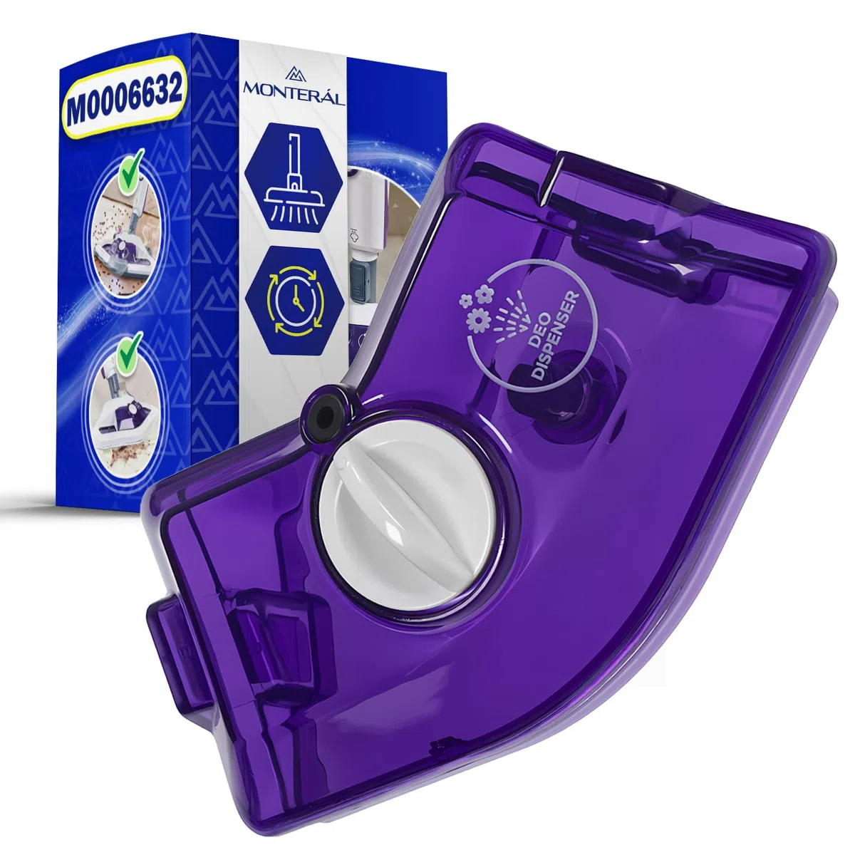 MONTERAL Coperchio del Serbatoio della Scopa a Vapore Lavapavimenti con Codice Originale M0006632 per Polti SV440/SV460 - Garanzia di 10 Anni