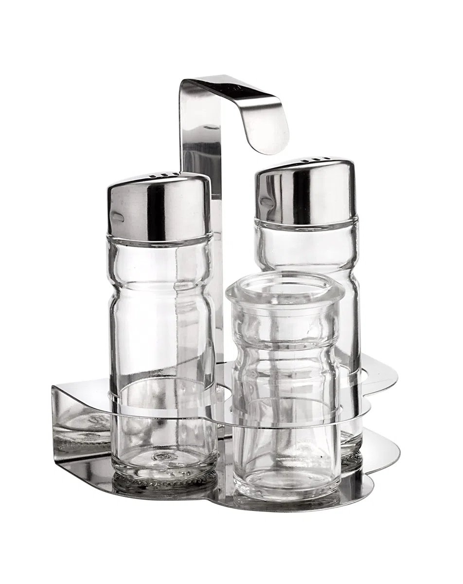Prima Collection Set Sale, Pepe e Stuzzicadenti, 3 pezzi, Acciaio Inox Nichel free