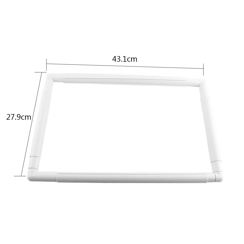 Telaio Ricamo, Cornice Per Clip Da Ricamo, Telaio a Punto Croce Q Snap, Telaio Da Cucito in Plastica Di 4 Dimensioni Per Ricamo, Trapuntatura a Mano, Punto Ago, Pittura Su Seta(43.1*27.9cm)
