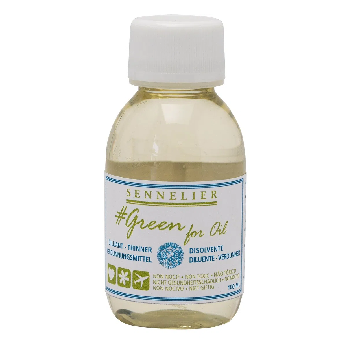 Sennelier Green for Oil Solvent-Free Thinner, 100ml (10-135201-100)