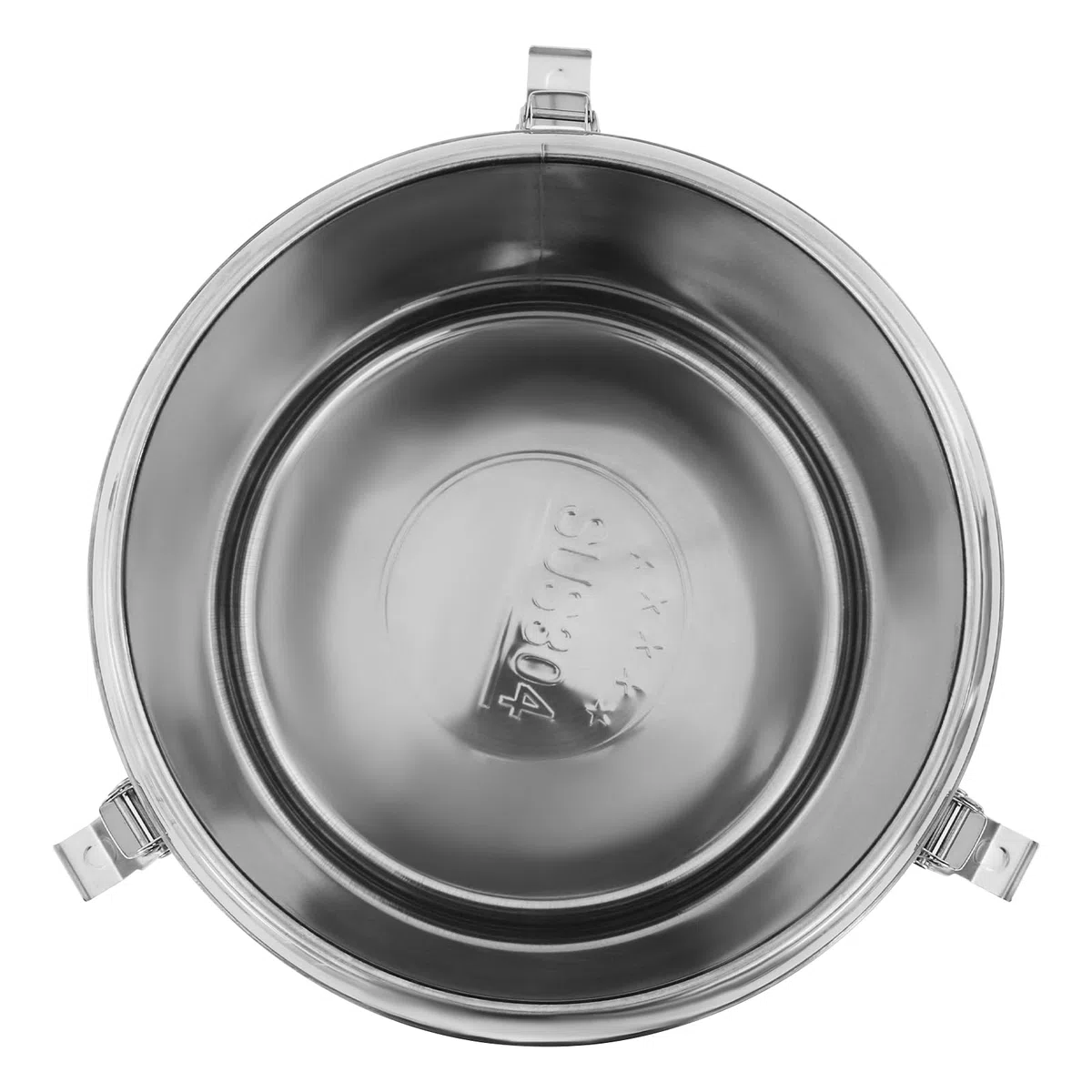 Trasporto, contenitore termico professionale, in acciaio inox, 20/30 l, con maniglie, coperchio con anello in gomma e chiusura di serraggio, grande pentola calda isolata (30 l)