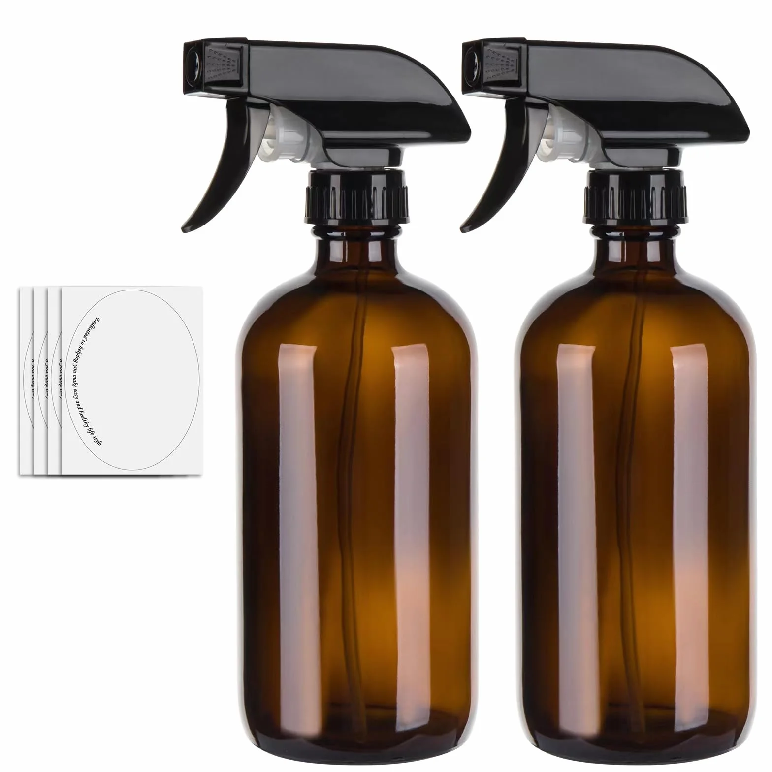 Bottiglie spray ambrato 500 ml per capelli, giardinaggio e oli essenziali, spruzzatore regolabile nebbia