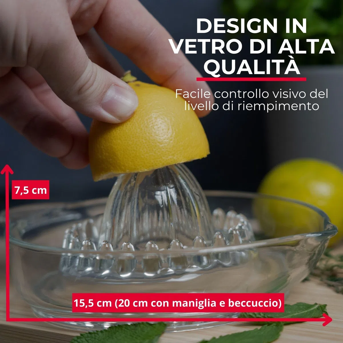 Westmark 30822260 - Spremiagrumi e arancia, capacità: 250 ml, vetro trasparente
