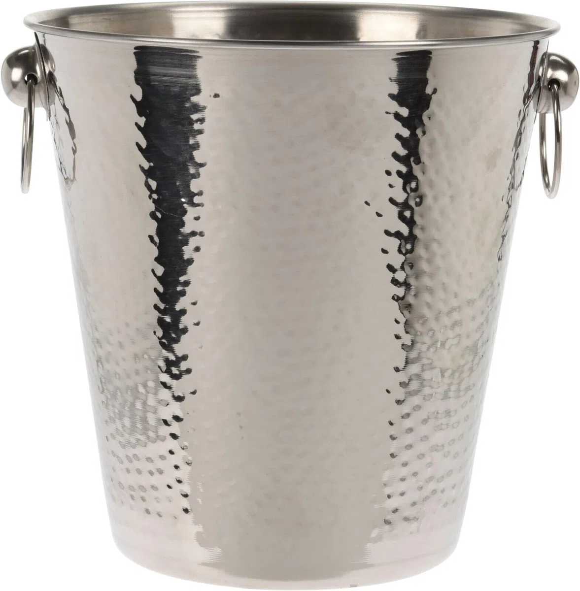 Bambelaa! Refrigeratore per Champagne in Acciaio Inox, Grande, a Doppia Parete, per Vino, Champagne, Colore Argento (Diametro Circa 20 cm)