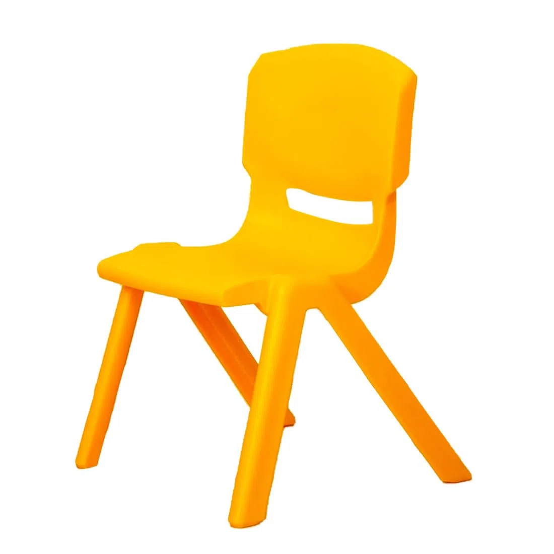 Mediawave Store - Sedia Colorata per Bambini 173710 in Plastica Modello Impilabile 26x30x50cm (Gialla)