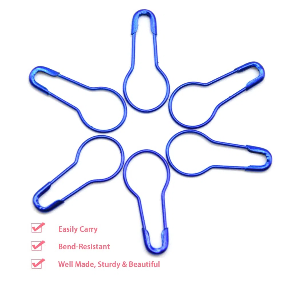 1000 Pezzi Spille da Balia Spille di Sicurezza per Lampadine Metallo Piccole Calabash Pin Fisso Vestiti Spille per Abbigliamez Crafting (Blue)