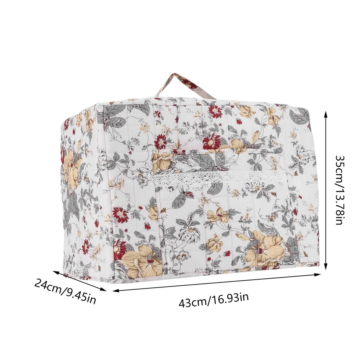 Copertura Protettiva Anti Polvere Macchina Da Cucire | Custodia Tote Boho per Overlock - Involucro ad Alta Densità per Macchina da Cucire | Per Viaggio, Uso Esterno, Casa, Laboratorio, Studio E Uffici