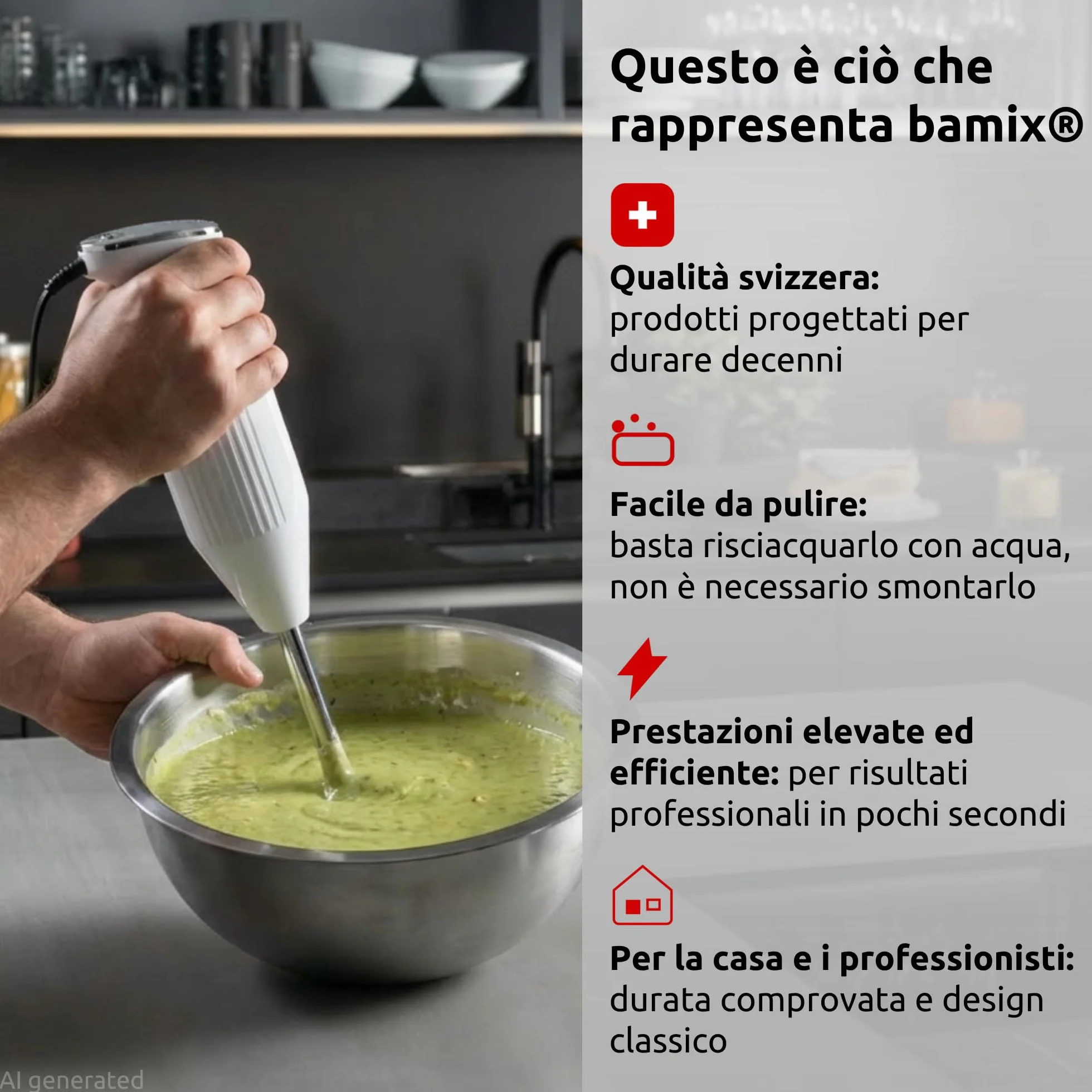 bamix - Lama multiuso in acciaio inox