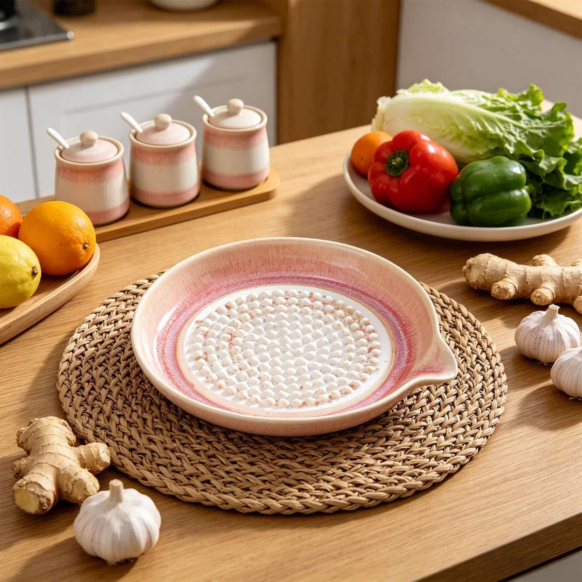 2 Pièces Piattos Per Grattare Aglio, Piastra Grattugia In Ceramica, Grattugia A Piastra, Grattugias Per Aglio In Ceramica, Per Cipolla Agrumi Limone Frutta Verdura Purea Passata Condimenti E Cucina