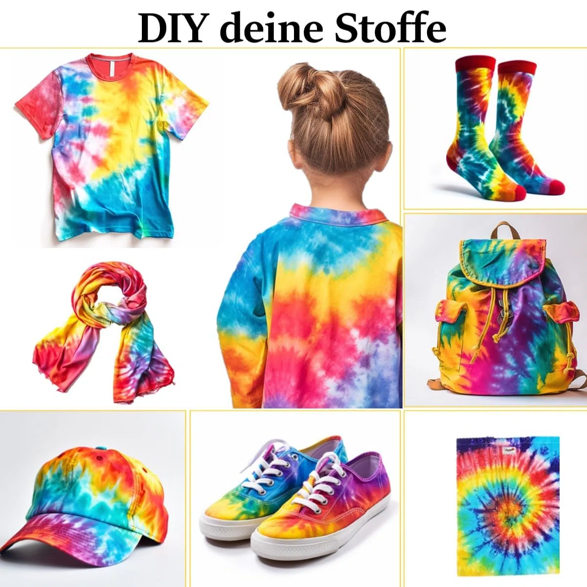 Tie Dye Kit, 12 colori per tessuti batik, set di colori per tessuti fai da te, in tessuto per camicie, magliette con cappuccio, per adulti e bambini, progetti fatti a mano (senza bottiglia)