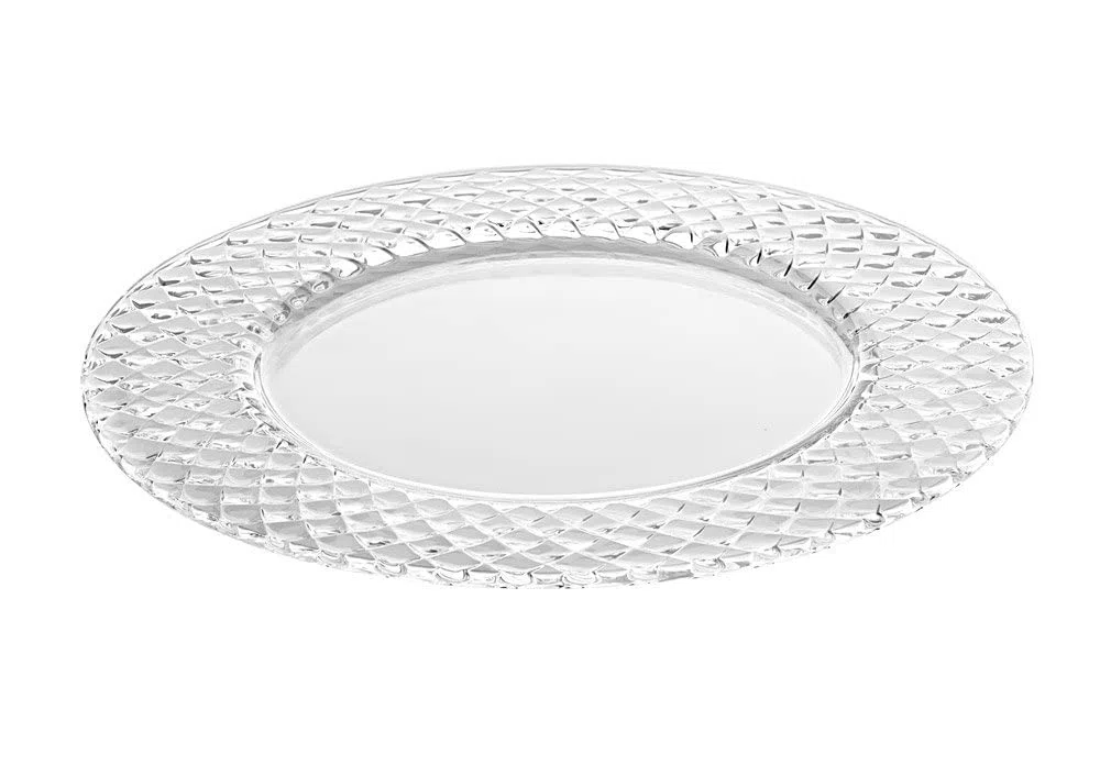 SWEET HOME Sottopiatto Rotondo in vetro trasparente cod.SV00241ZZ cm 1,4h diam.32 by Varotto & Co.