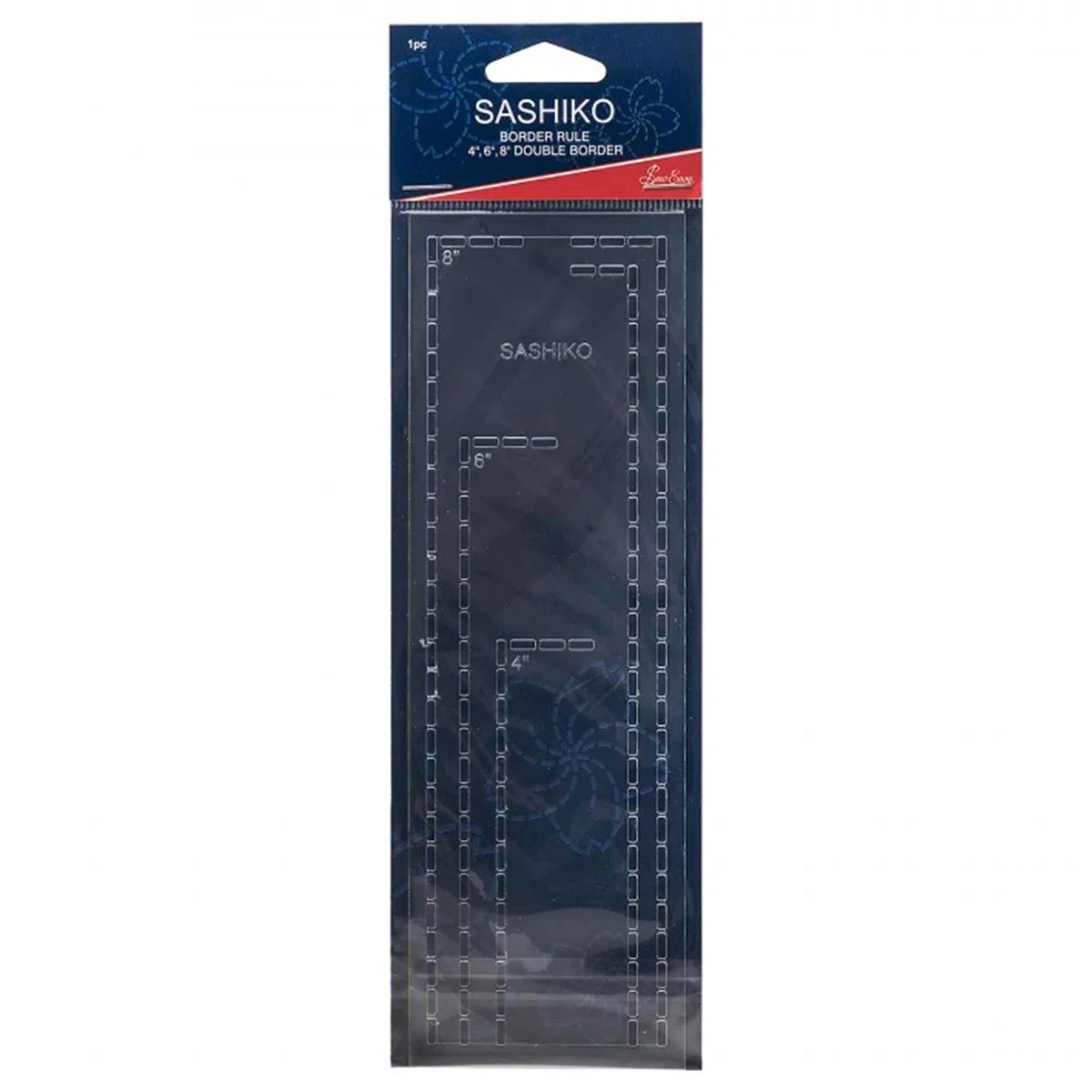 Sew Easy, righello Sashiko per bordature e ricamo con marcature a 10,2 cm, 15,2 cm e 20,3 cm