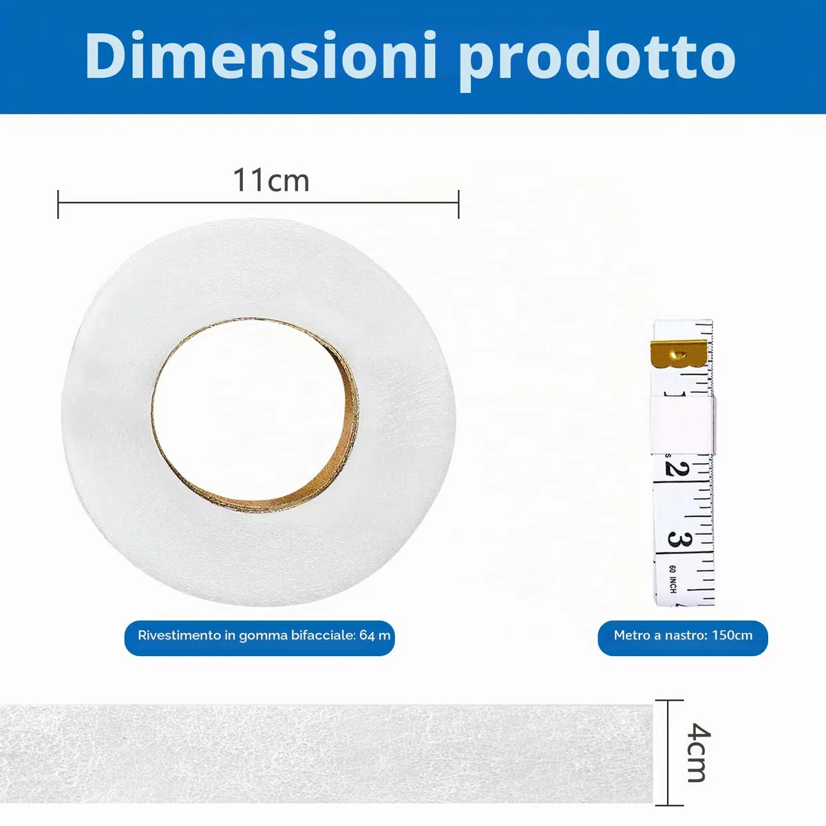 Nastro Termoadesivo per Orlo 70 Iarde Orlo Svelto Termoadesivo Forte Resistente al Lavaggio Senza Cuciture per Tessuti Abbigliamento Tende Orli di Jeans Pantaloni e Vestiti (4 cm di Larghezza)