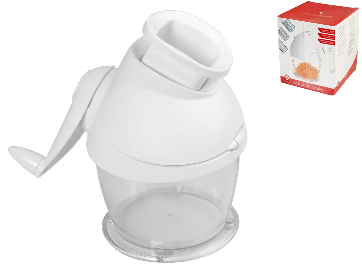 Home - Tritatutto Manuale in Plastica con 3 Rulli