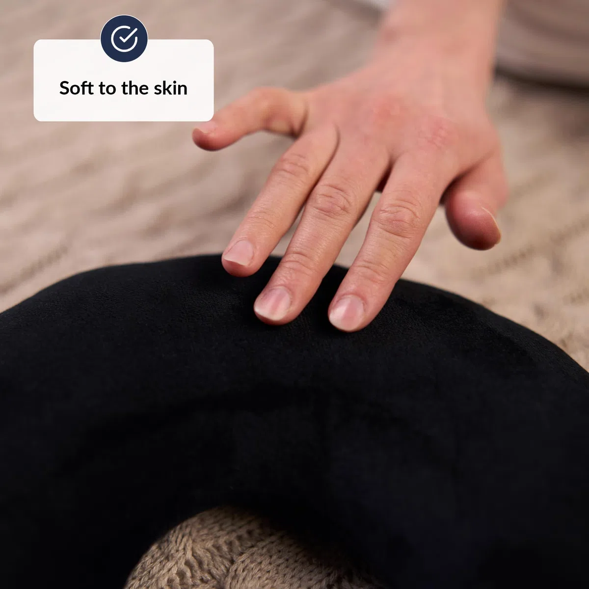 ODOXIA Cuscino Piercing Orecchio | Cuscino Ciambella Regolabile | Sollievo Dal Dolore da Condrodermatite | Imbottitura Modificabile per Comfort Personalizzato Donut Pillow (Black)