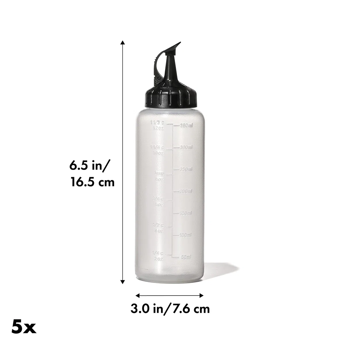 OXO Good Grips Chef's Squeeze Bottle Medium – Confezione da 5