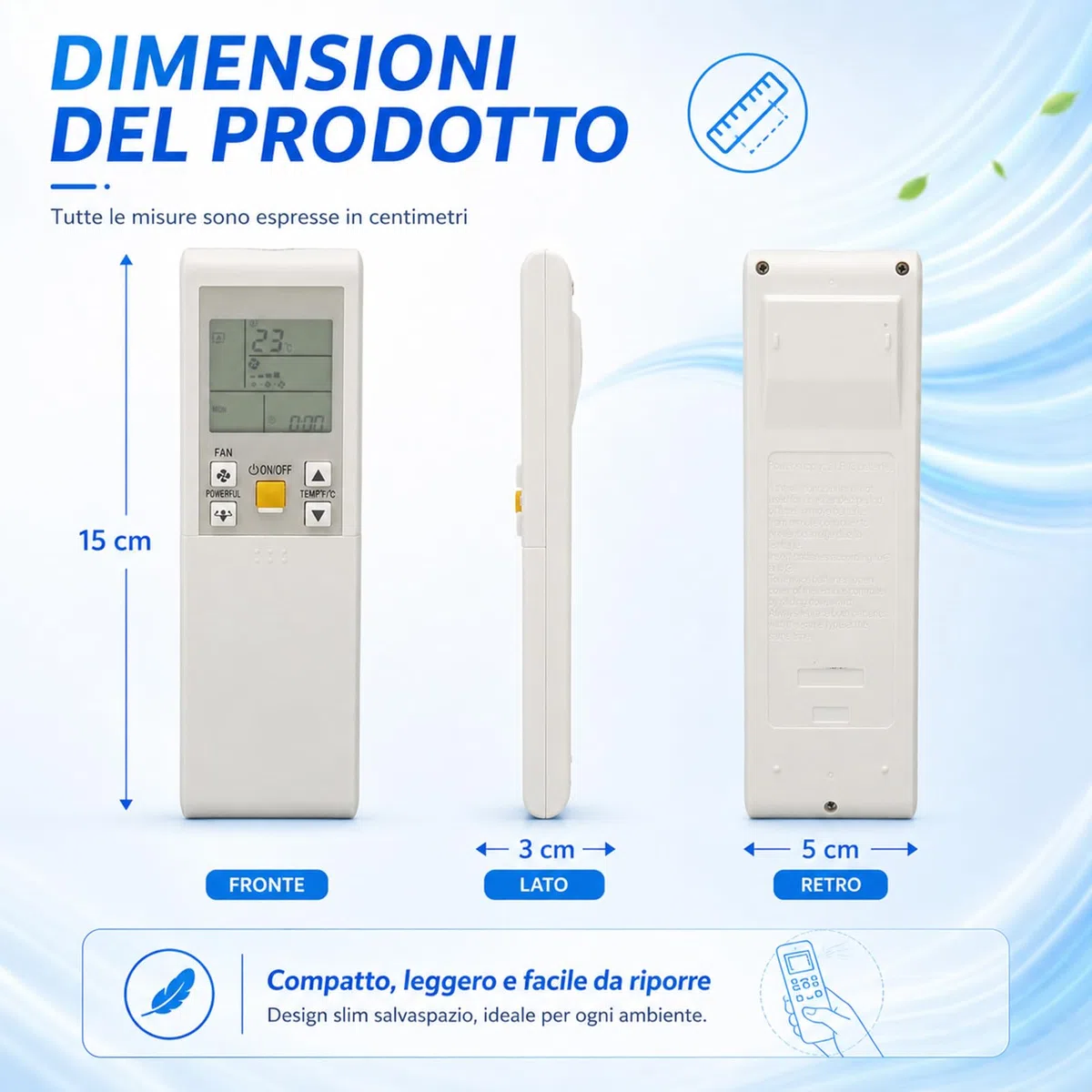 Telecomando per Climatizzatore ARC452A9 ARC452A15 ARC452A16 ARC452A17 ARC452A18 ARC452A19 ARC452A20 ARC452A21 ARC452A22 ARC452A1 ARC452A2 ARC452A3 2MKS50G2V1