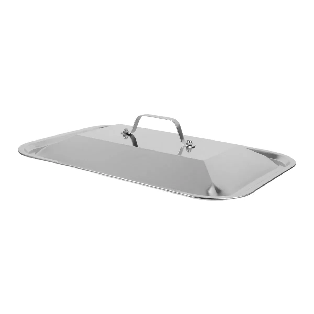 Alipis Coperchio Rettangolare in Acciaio Inox Per Teglia Da Pesce 13.58X9.65X1.97In Con Manico Antischizzo Ideale Per Barbecue All'Aperto Picnic E Riunioni Familiari