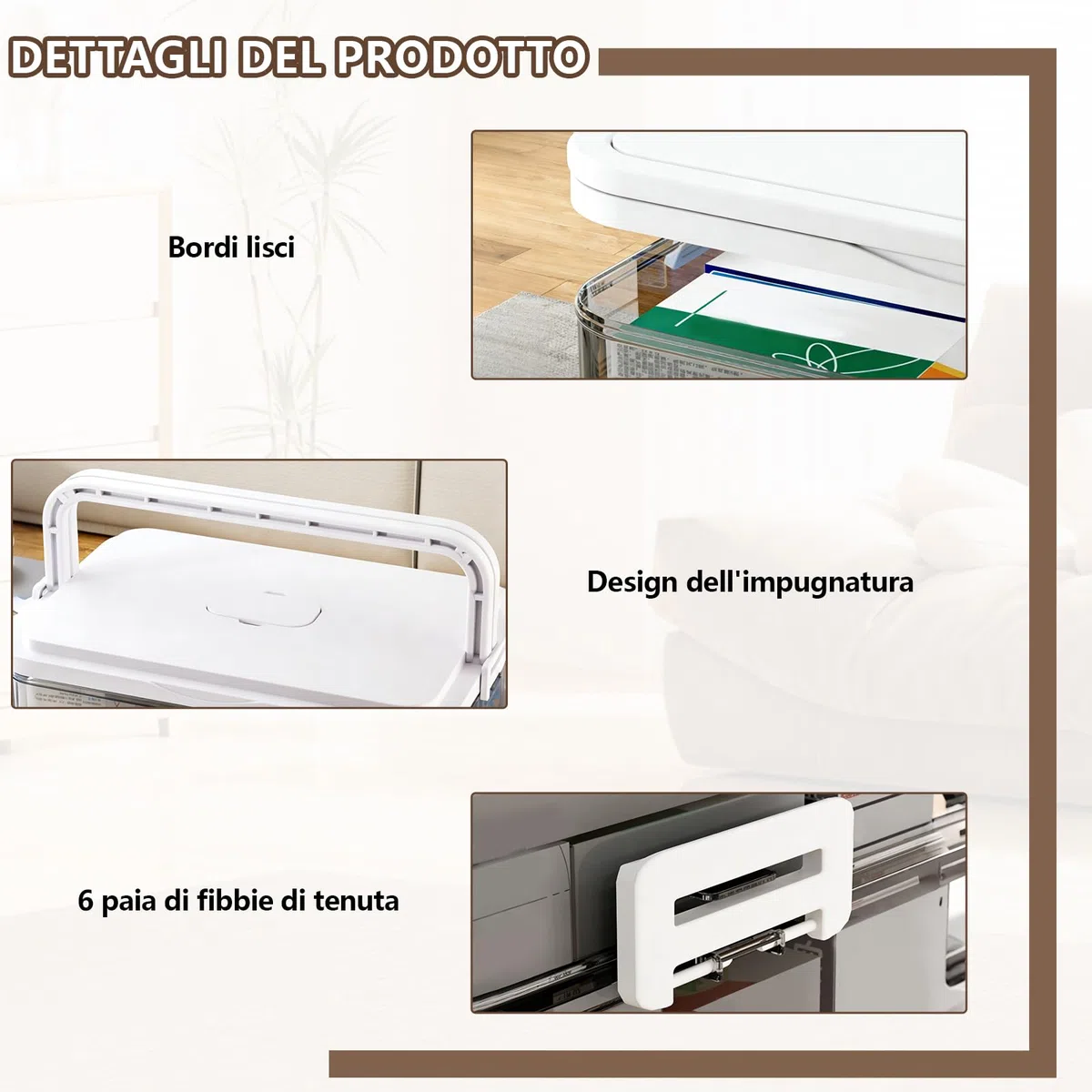 Scatola Portaoggetti per Medicinali a 3 Ripiani, Grande Scatola per Medicinali con Manico e Scomparti Rimovibili, Organizer per Famiglia, Ufficio, Scuola e Viaggi, Bianco