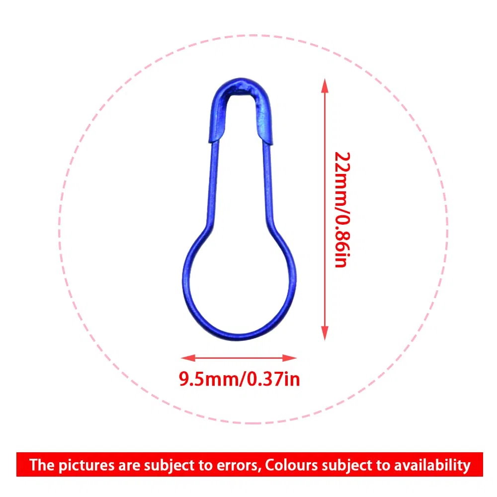1000 Pezzi Spille da Balia Spille di Sicurezza per Lampadine Metallo Piccole Calabash Pin Fisso Vestiti Spille per Abbigliamez Crafting (Blue)